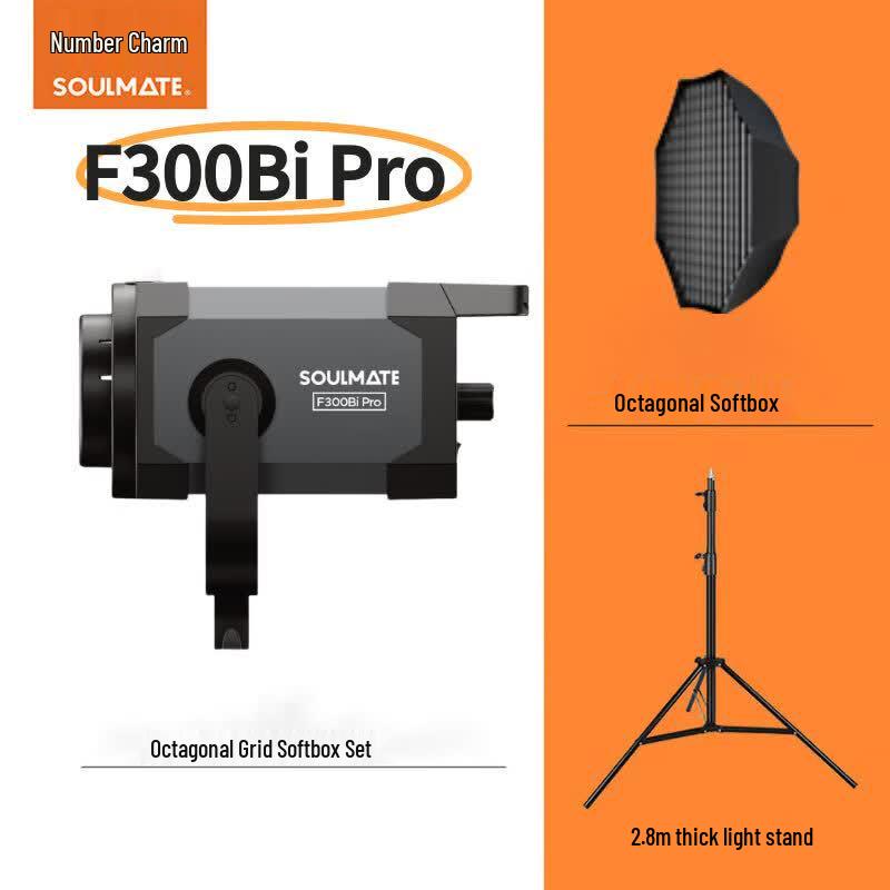 SOULMATE F300Bi Pro 300W Bi-Color COB LED Video Light
