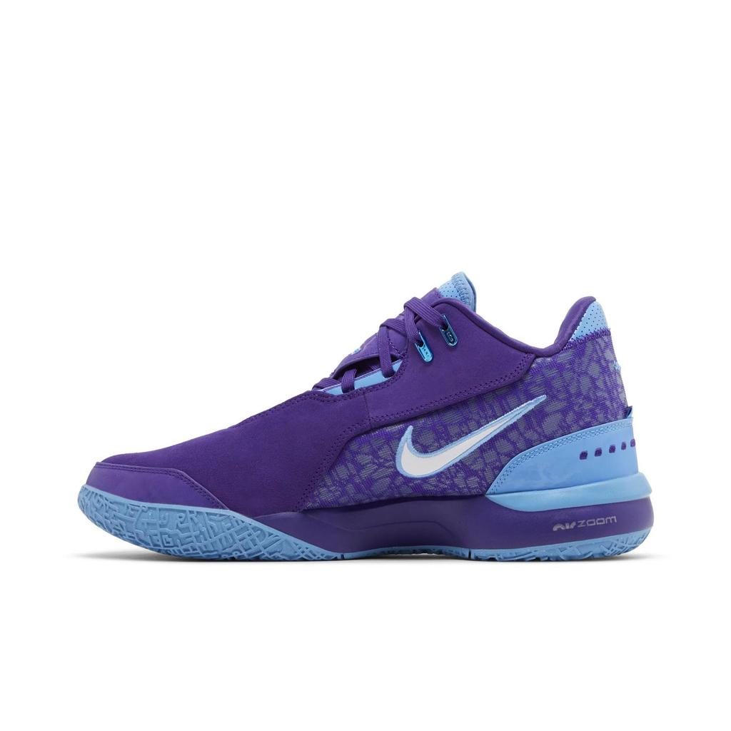 Nike Zoom LeBron NXXT Gen AMPD 'Summit Lake Hornets' (Unisex) Field Purple / Metallic Silver / University Blue Basketball Shoes FJ1566 500