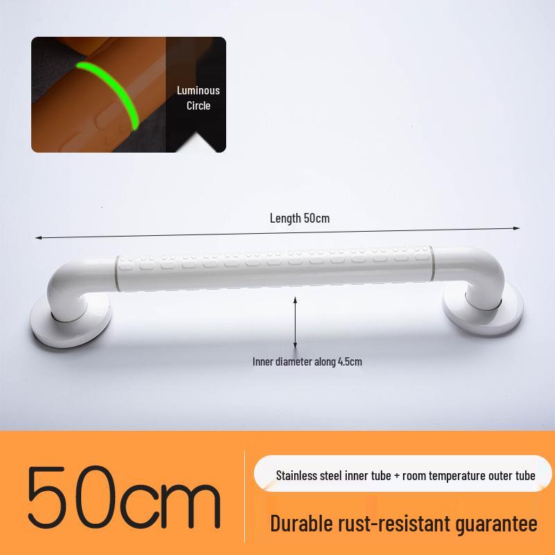 Stainless Steel Non-Slip Grab Bar for Barrier-Free Bathrooms, Ideal for Elderly and Disabled.