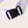 New Buckle Black Purple Adjustable Webbing Adjustable Belt Ins Versatile Sweet Women's Belt