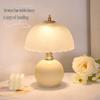 Cream Style Luxury Bedside Table Lamp - Creative Atmosphere Light for Bedroom and Weddings