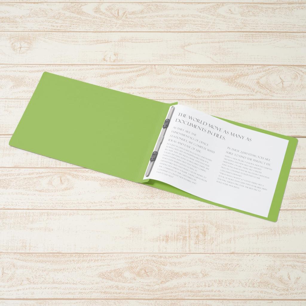Plus PP Flat A4 Leaf File, Horizontal, Green, 10-pack, NO.122P 98-354×10