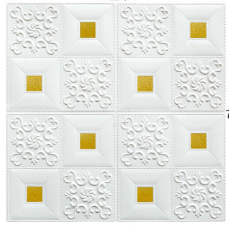 7 Color 3D Stereo Wall Stickers Self-adhesive Ceiling Bedroom TV Background Decorative Stickers