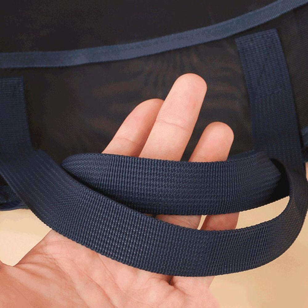 [Meshe Handbag School Shoulder Bag] Solid Color Mesh Handbags Casual Reusable Lightweight Student Book Shoulder Bag School Supplies Large Capacity