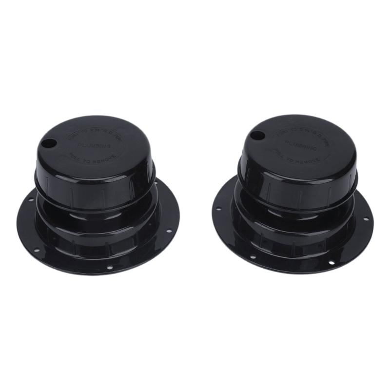 Plastic Marine Vent Cover Kit with Predrilled Flanges, Mesh Screens and Sealant for Recreational Vehicle or Boat Openings