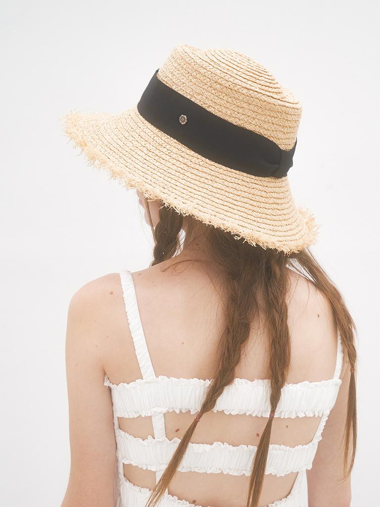 Beulaunhaes Fringe Wide Straw Hat