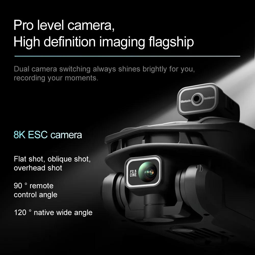 2026 New Upgraded V168 Pro Max GPS LCD Screen Ccontrol 8K HD Dual Cameras Remote WIFI FPV Remote Control Portable Obstacle Avoidance Drone