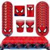 Spiderman Birthday Party Decor Itemations Disposable Tableware Plate Cup Napkins Bags Spidey Party Birthday Decor Itemation Supplies Set