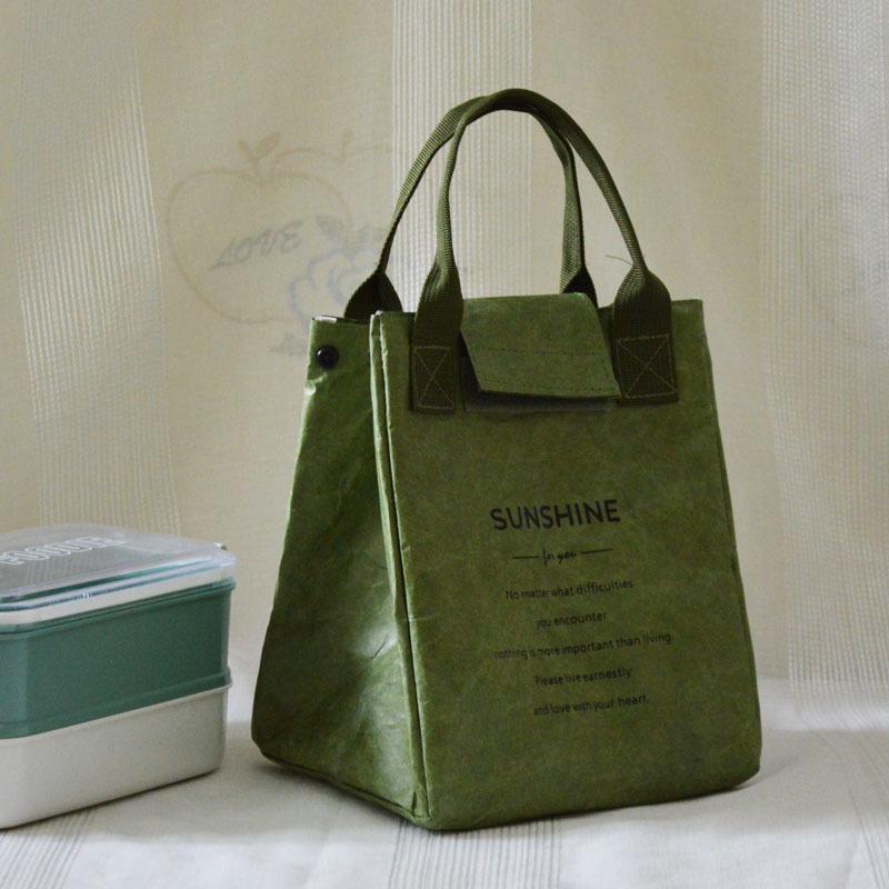 

Paper Lunch Bag Waterproof Insulation Bag Lengthen and Thicken Aluminum Foil Japanese Handbag Office Worker Student KTY