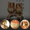 Luxury-style Owl Sculpture Resin Statue Craft Decorative Item for Home Bedroom Living Room Study Desk Luxury Decoration