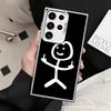 Funny Stickman Matchman Shockproof Phone Case for Samsung Galaxy S26 Edge S25 Ultra S24 FE S23 Plus S21 Cover Anti Fall Fundas