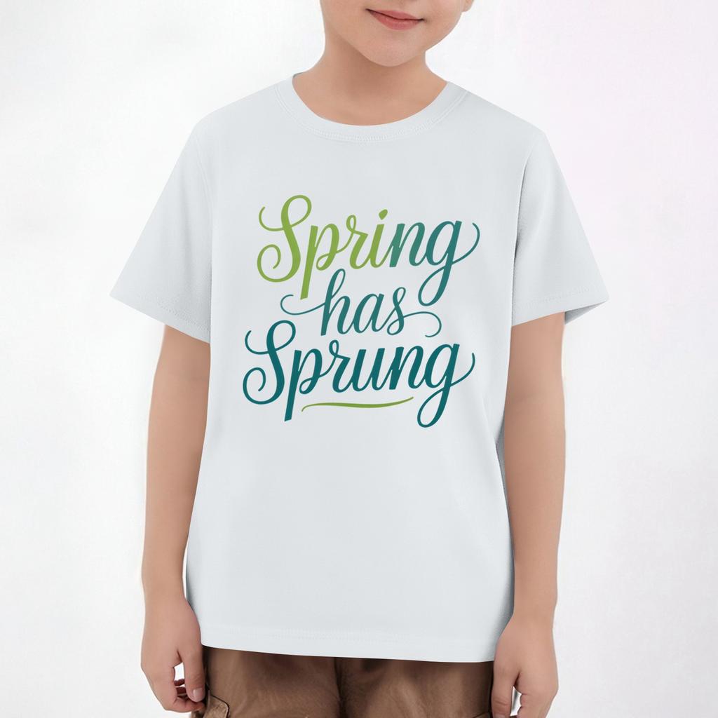 Easter Children's Neck Short Sleeve Print Top