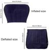 1Pc Inflatable Triangle Pillow Multi-Purpose Lumbar Leg Back Support Comfortable Flocking Surface Pillow Gift