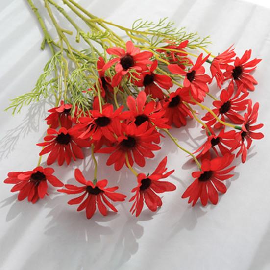 Künstliche Blumen Chrysanthemenstrauß 2 oder 5 Stiele 21 Zoll Realistisches Seiden-Kunststoff-Simulationsdesign UV-beständig Farbecht Fälschung