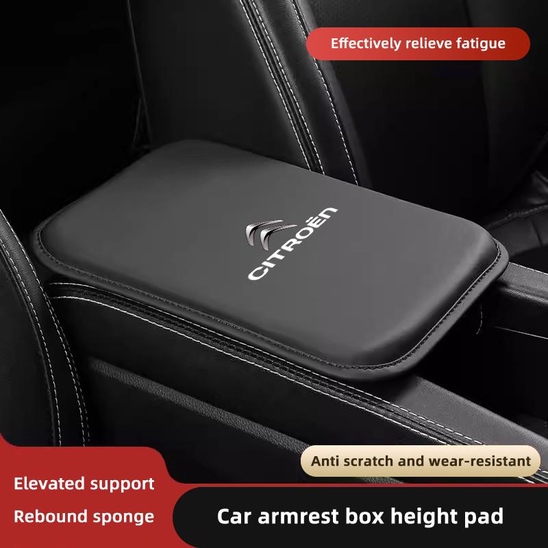 Car Armrest Box Leather Pad Elbow Cushion Auto Accessories For Citroen C3 C5 C5X C4 e-C4 X e-C3 C-Elysee Berlingo C1 C-Crosser