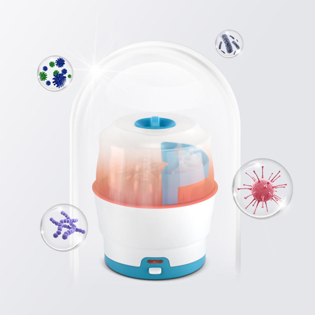Bottle Sterilizer Baby Pacifier Teether Supplies High Temperature Steam Sterilizer Intelligent Anti-burn Dry