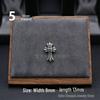 Cercei Stud Trendy Cruce Cupru Alb Argint Thai 925 cu Diamante Colorate pentru Bărbați și Femei
