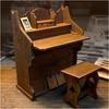 Asunarou Model 1/12 Scale Chair and Furniture Dongurisha Series 52: Old Small Desk and Chair, Miniature Accessory, Molded Color