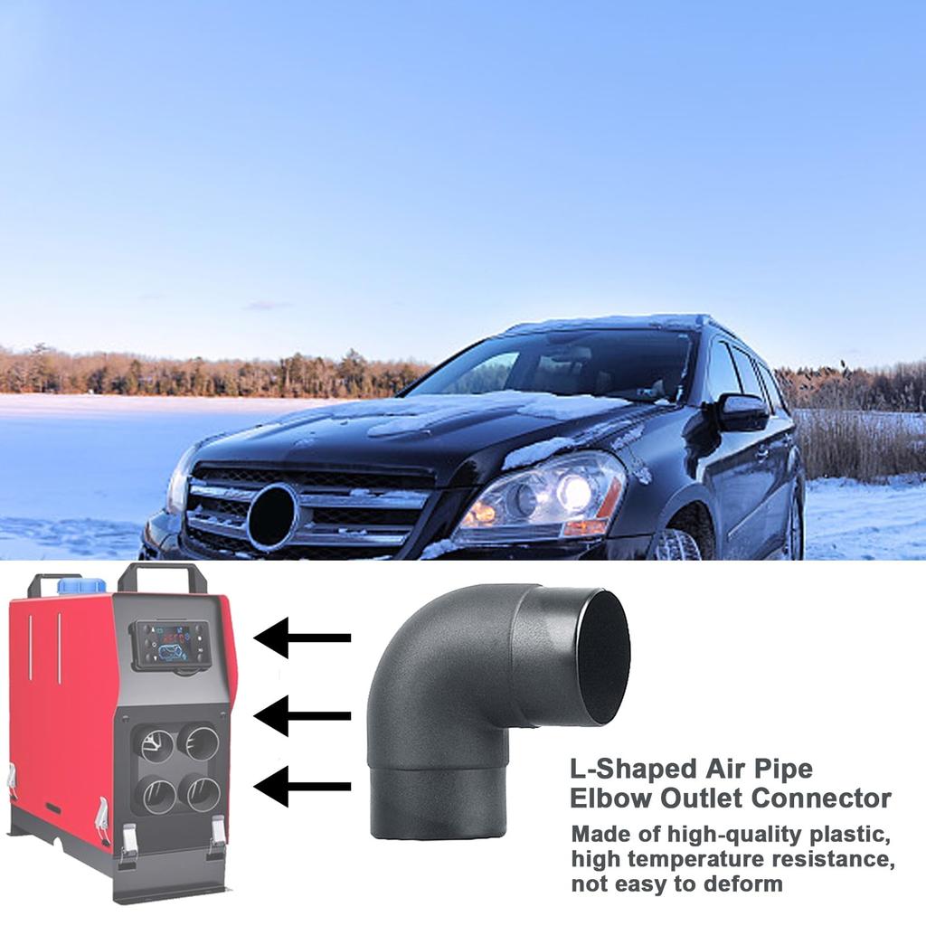 Heater Duct Connector - Outlet Exhaust Connector, Air Duct Pipe Elbow Outlet Connector |