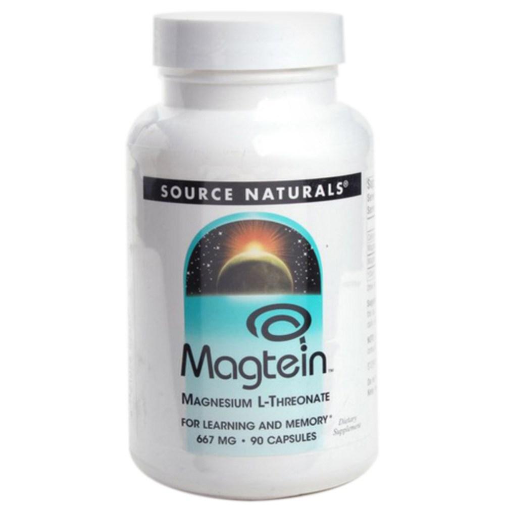 Source Naturals Magtein Magnesium L-Threonate Capsules 90 Tablets 1 pcs