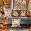 Living Room Decoration Pillowcase Cushion Cover Pillowcase Autumn Maple Leaf Linen Printed Home Pillowcase