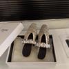 Inner height increase silver rhinestone mesh bag head half slippers women's shoes outer wear 2025 new summer Mary Jane sandals
