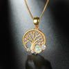 European and American Fashion Rose Gold Hope Tree Hot Selling Hollow Life Tree Pendant Jewelry