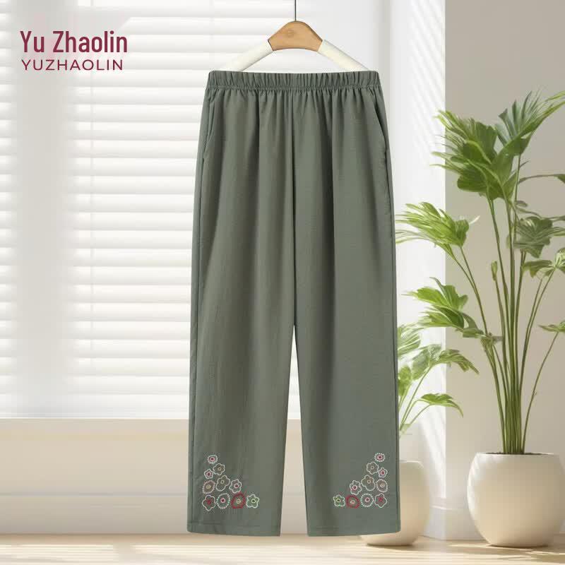

YUZHAOLIN Women s Summer Cropped Casual Pants 5XL