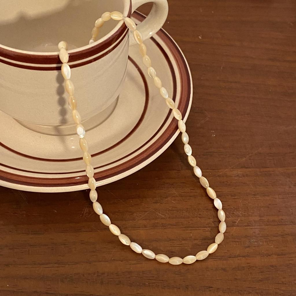 2023 Women's Luxury Pearl & Rice Bead Choker Necklace – Sweet, Cool, Niche Accessory