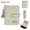 Minimalist Womens Pu Leather Wallet With Tassel For Daily Use