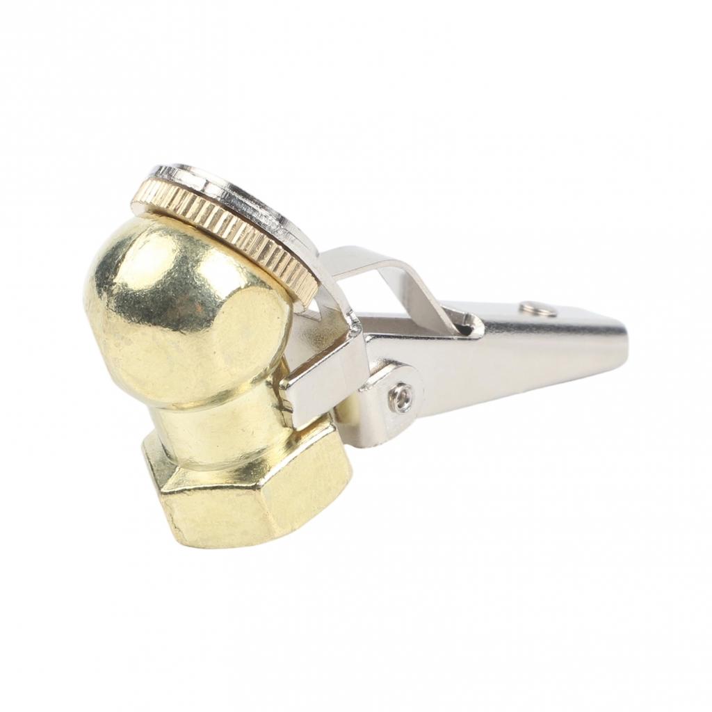 Ball Tire Connector Hose Barb Clip Tire Inflator Valve Copper Construction