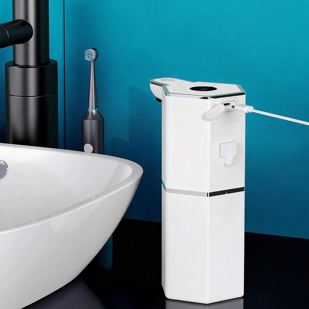 Automatic Foam Soap Dispenser, Four Speed Touchless Hand Dispenser, Wall-Mounted Refillable Dish Soap Dispenser, Suitable For Bathrooms And Kitchens