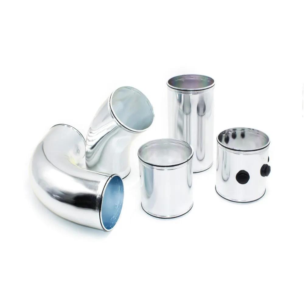 3" 76mm Universal Air Inlet Pipe Aluminum Alloy Turbo Inlet Tube Direct Cold Air Filter Injection System Car Intake Pipe Set