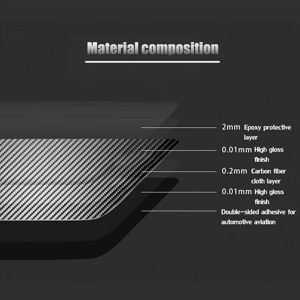 For Volkswagen Golf 7 2014-2015-2016-2017-2018-2019 Carbon Fiber Car Car Door Handle Decoration Sticker Trim Film Accessories