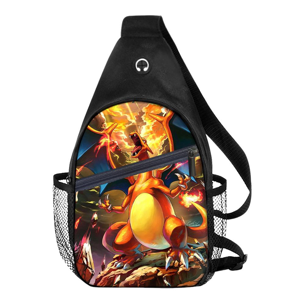 Breast Bag Men'S And Women'S Sports Travel Versatile Casual Shoulder Bag Multifunctional Messenger Bag Cartoon
