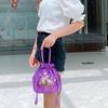 Fashion Women Bucket Bag Summer Purse Top Handle Ladies Handbag Phone Bag Embroidered Flower Drawstring Bag Designer Handbags