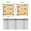 Bear and Panda Pillowcase Polyester Cushion Cover Decor Bubu and Dudu Balloon     Pillow Case Cover Home Zipper 4040cm
