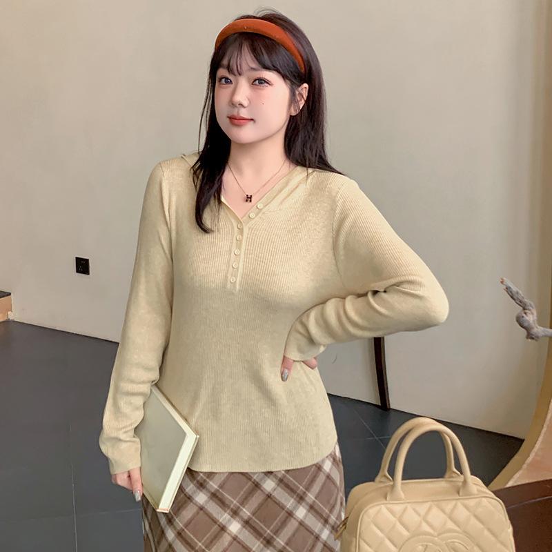 Plus Size Women's Hooded Pullover Casual Autumn All In One Loose Knit Sweater