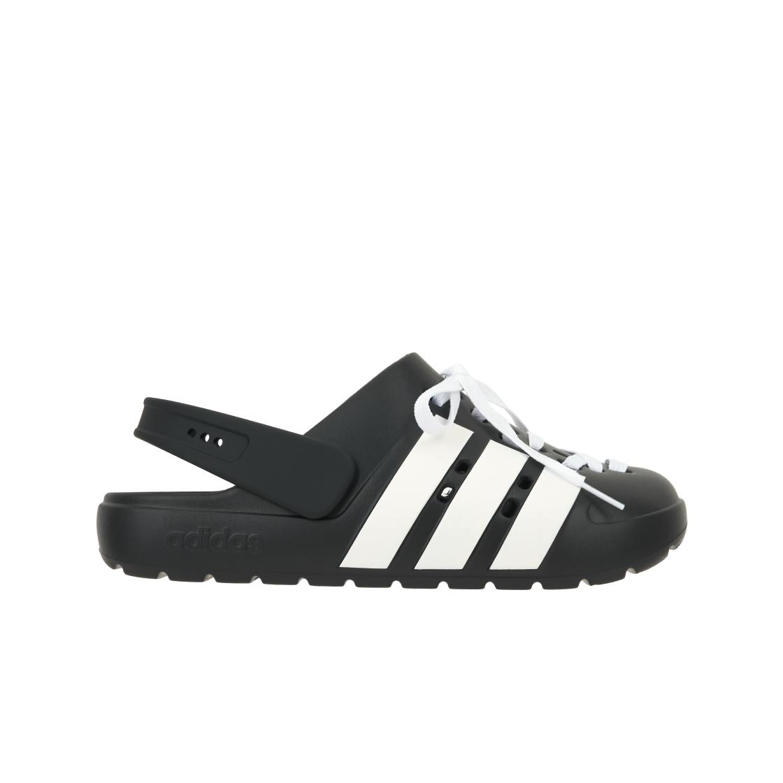 adidas Adilette Clog 2.0 Черно-Белые Унисекс Кроксы Core-Black Cloud-White JR4025 42