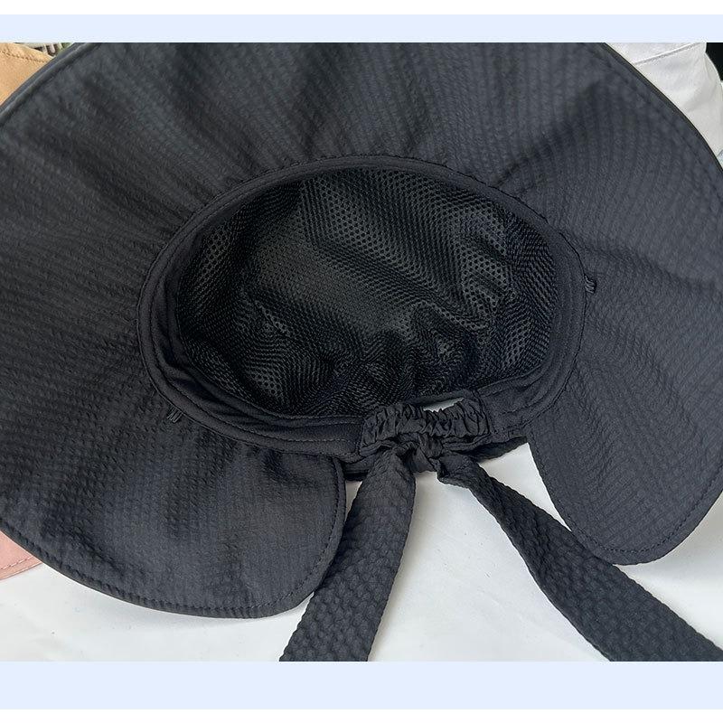 Korean Style Wide Brim Sun Hat Breathable Elegant Casual Outdoor Sun Protection Hat