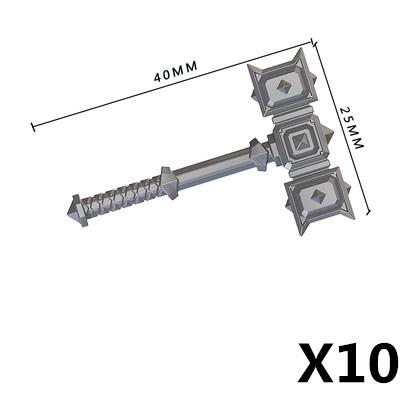 MOC Mattoncini Militari Figura Medievale Soldato Accessori Arma Spada Ascia Coltello Pugnale Martello Giocattolo Mini Mattoncino Regalo R027