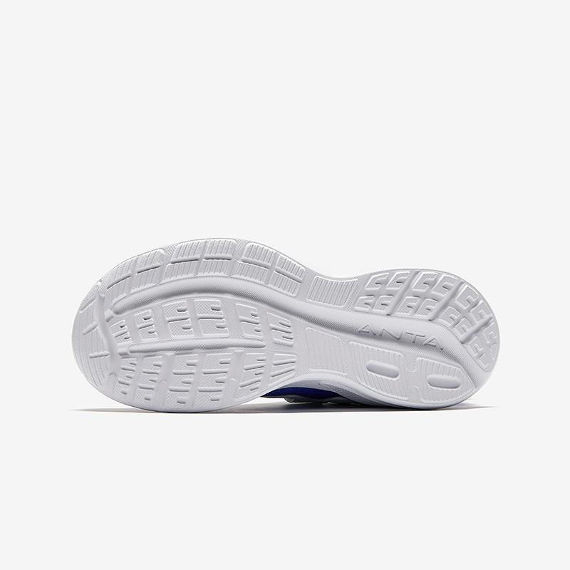 Anta Kids Mesh Comfortable Versatile Lightweight Shock Absorbing Low Top Running Shoes Men Running Shoes White Blue A12445555-1