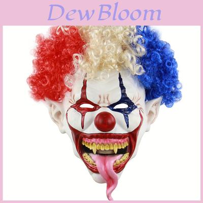 Explosive Head Clown Latex Mask For Halloween Horror Escape Room Haunted House