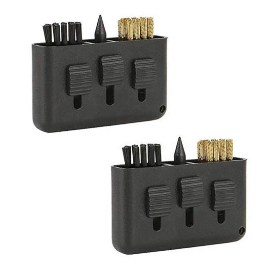 Golf Ball Brush Reusable Wear-resistant Flexible Bristles Compact Size with Retractable Sharp Pick Portable Golf Ball Club Groove