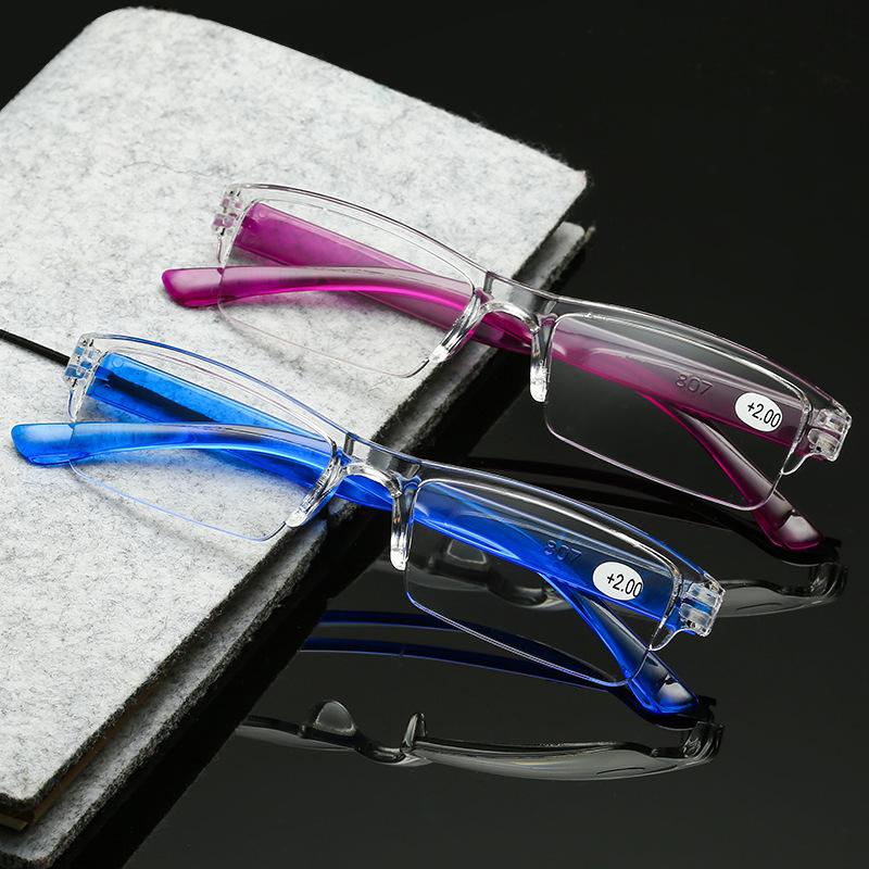 Portable Ultra Light Reading Glasses Degree +1+1.5+2+2.5+3+3.5+4 for Male Female Presbyopic Eyeglasses Small Square Eyewear