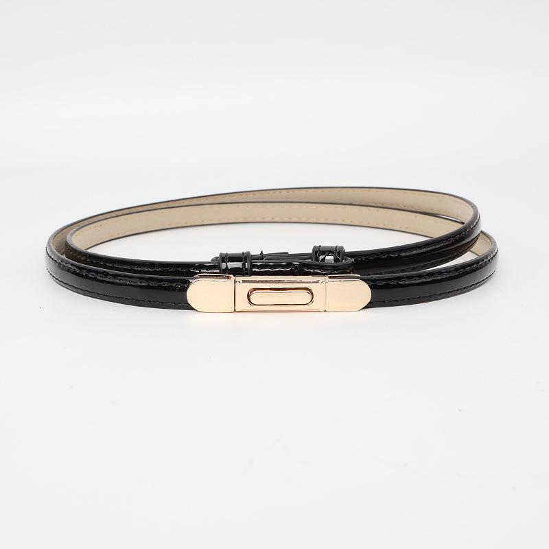 Women's Versatile Decorative Thin Leather Belt for Dress, Sweater, or Shirt