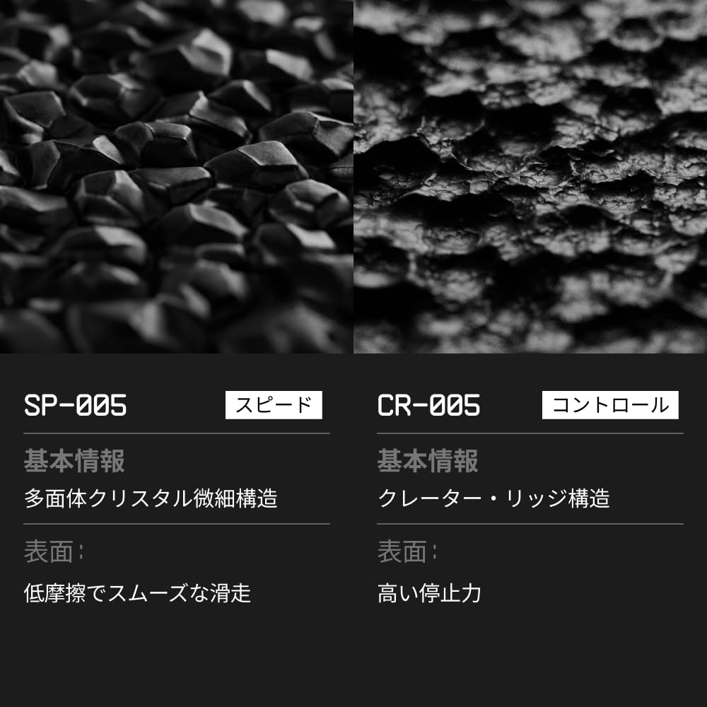 Wallhack CR-005 Glass Mouse Pad 45cm x 51cm Ultra-Thin Tempered Glass Non-Slip Silicone Base Black with Carrying Case