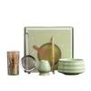 5Pcs/Set Reusable Chasen Matcha Whisk Set Pouring Spout Ceramic Matcha Bowl  Tea-Making Tools