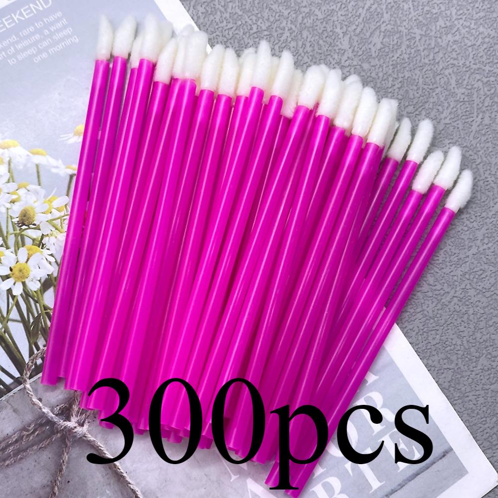 300pcs Lip Brush Eyelash Wands Applicators Disposable Lip Brush Lipstick Brush Lip Gloss Applicator Wands Makeup Beauty Tool