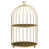 Iron Art Nordic Style Bird Cage Rack Lipstick Perfume Cosmetic Skin Care Product Storage Rack Finishing Table Rack 2022 New